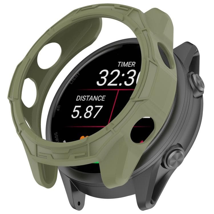 TPU HALF COVER tok Garmin Forerunner 970-hez, zöld