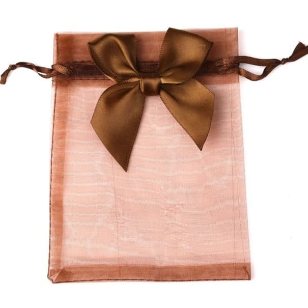 50 db Organza ajándéktasak 13 x 18 cm Zsinóros tasakok masnival Esküvői ajándékok Karácsonyi édességcsomagolás Elegáns ékszertartó