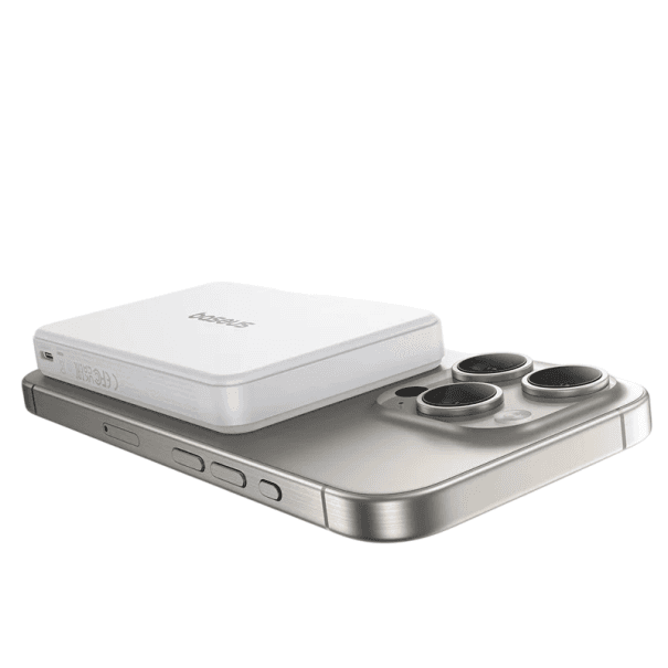 Baseus Qi2 mágneses külső akkumulátor 10000mAh 15W vezeték nélküli töltés 22.5W USB-C tápkábel iPhone 16 15 14 13 12 Pro Max készülékhez