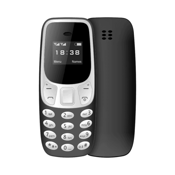 Kis nyomógombos telefon SERVO BM10 2G Dual SIM Bluetooth 3.0 microSD kártyahely 0.3MP kamera Kivehető akkumulátor 600 mAh Micro USB fekete