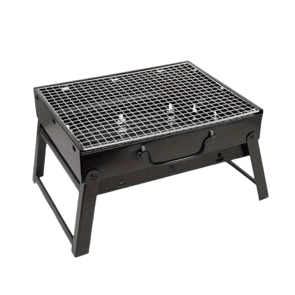 Kisméretű hordozható faszén grillsütő 35 x 27 x 20 cm rozsdamentes acél kompakt kültéri grill asztali kerti grill piknik kemping