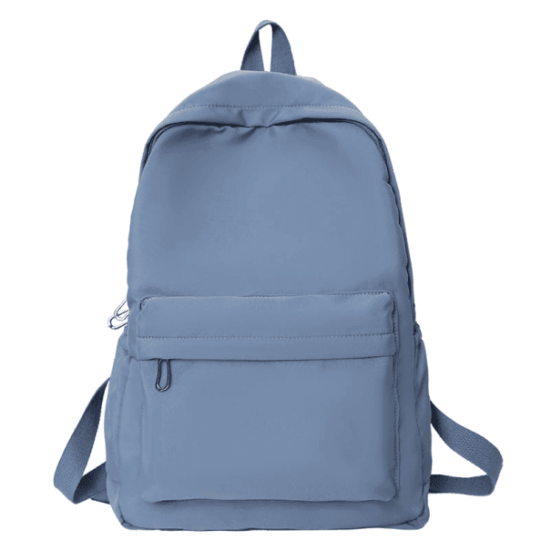 Könnyű nejlon hátizsák 38 x 28 x 11 cm Egyszerű, egyszínű dizájn Laza hátizsák minden napra Iskolába Munkába és szabadidőbe kék