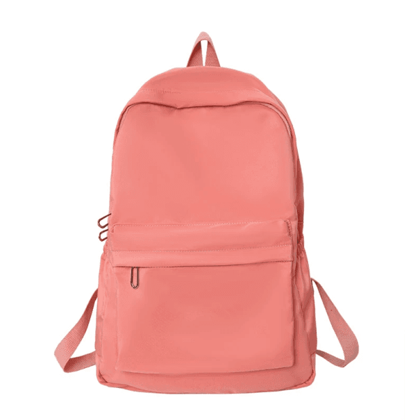 Könnyű nejlon hátizsák 38 x 28 x 11 cm Egyszerű, egyszínű dizájn Laza hátizsák minden napra Iskolába Munkába és szabadidőbe narancs