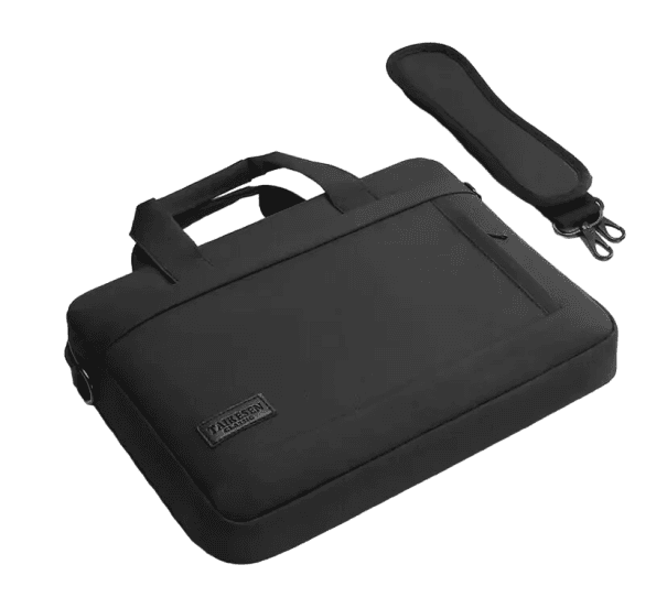 Laptop válltáska Macbook Air, Pro, HP, Huawei, Asus, Dell 15 hüvelykes, 43,5x32x6,5 cm-hez fekete