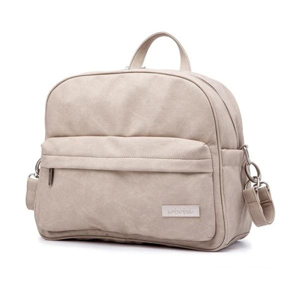 Stílusos pelenkázó hátizsák babáknak 35x29x15 cm PU anyagból Vízálló multifunkcionális pelenkázótáska anyukáknak Praktikus szervező