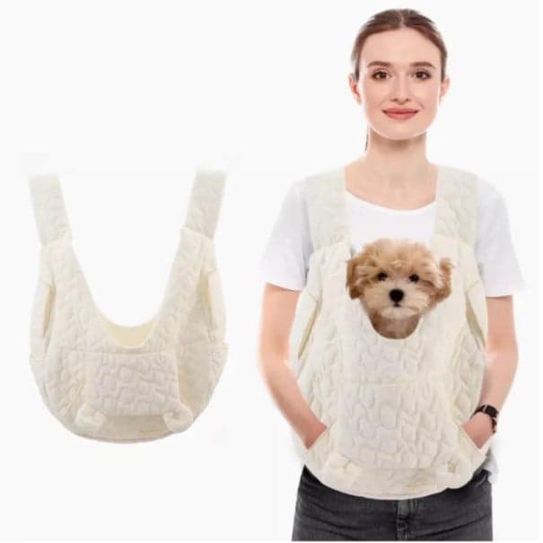 Színes vízálló hordozható táska macskák és kutyák számára 45 x 45 x 17 cm Kényelmes légies táska kisállatoknak 4 kg-ig fehér