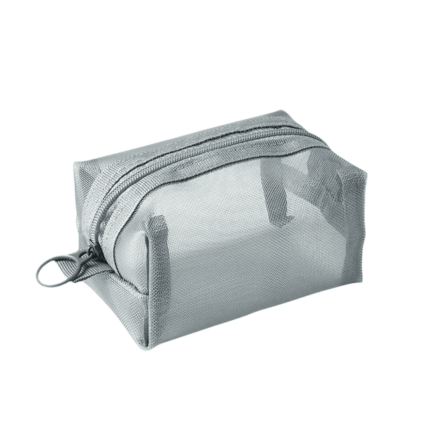 Többcélú tároló zseb 11 x 7 x 5 cm Légáteresztő mini tasak hálóból Nylon mosótáska Aprópénztárca Könnyű utazótáska cipzárral
