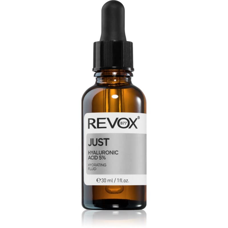 Revox B77 JUST Hyaluronic Acid 5% hidratáló fluid az arcra és a nyakra 30 ml