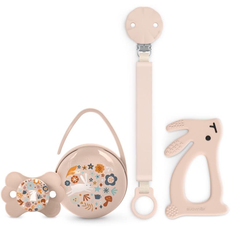 Suavinex Wonderland Gift Set 0-6 m Pink ajándékszett újszülötteknek