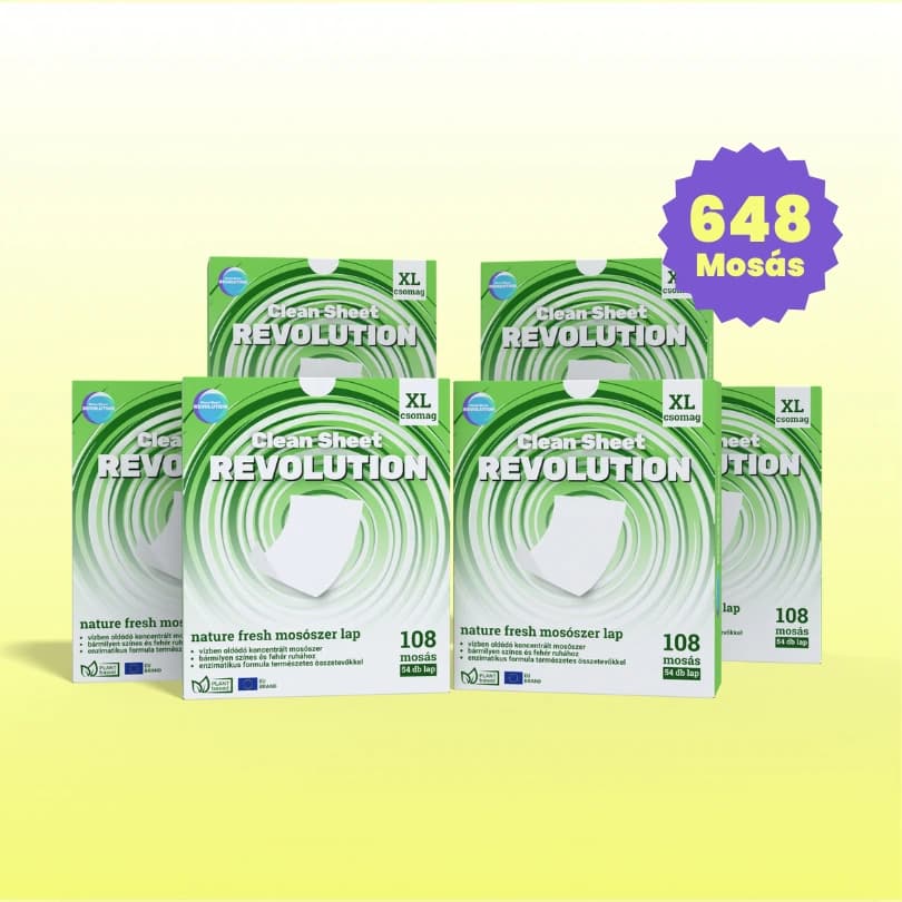 Nature Fresh mosószer lap hatos gigacsomag