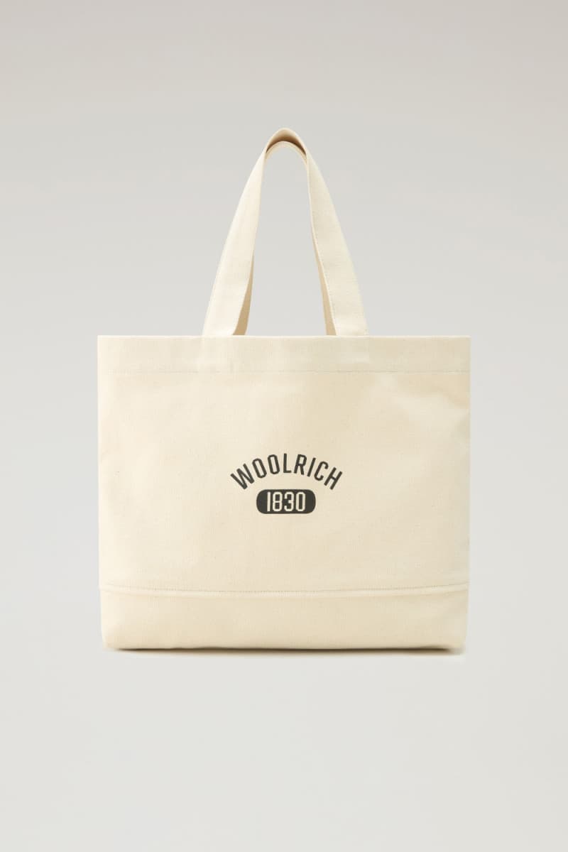 Táska Woolrich Shopper Tote Plaster White