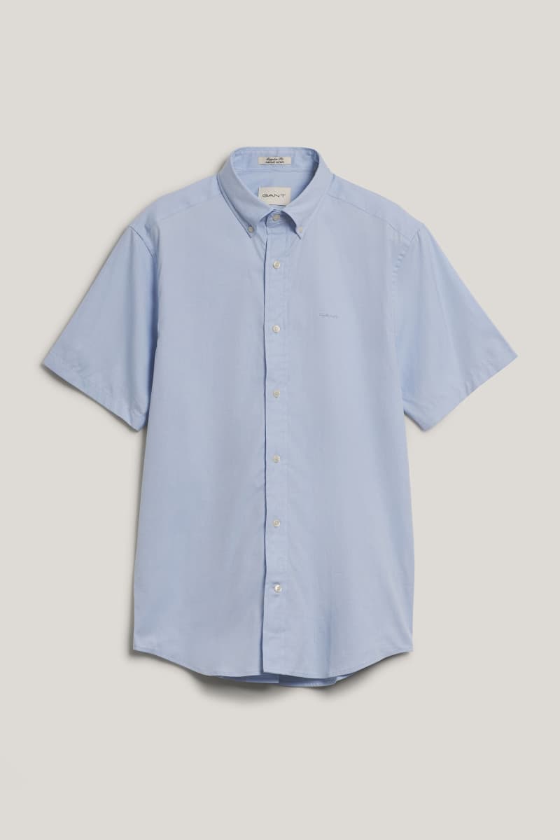 ING GANT REG PINPOINT OXFORD SS SHIRT LIGHT BLUE