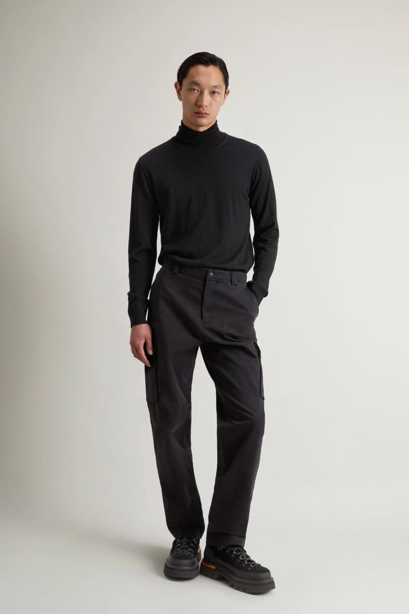 Nadrág Woolrich Garment Dyed Cargo Pant Black