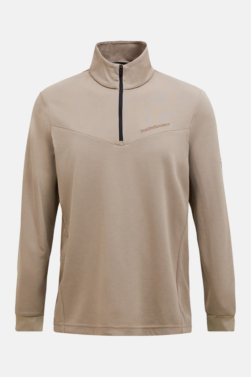 Melegítőfelső Peak Performance M Chase Half Zip Avid Beige
