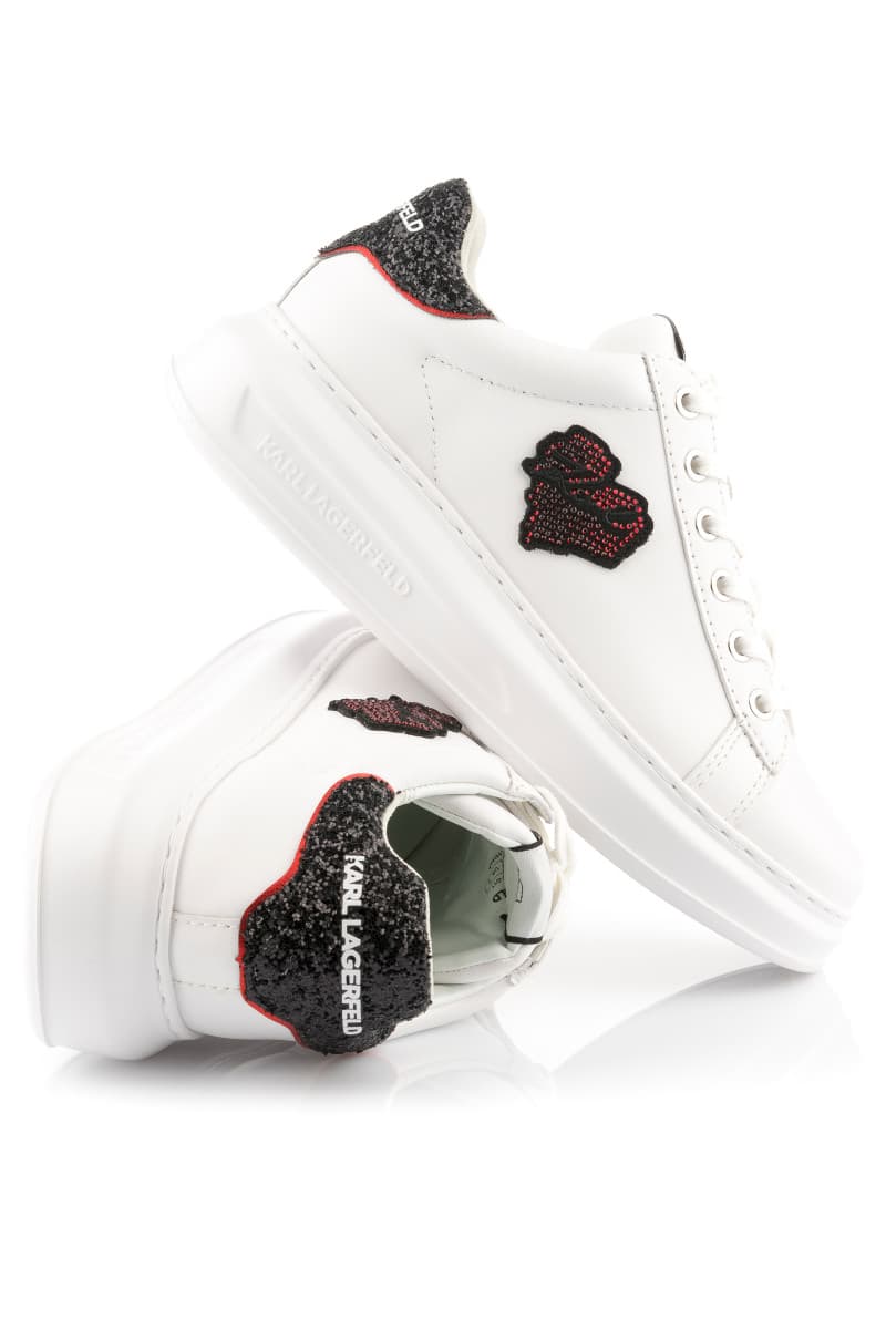 Sportcipő Karl Lagerfeld Kapri Heart Of Karl Lo Lce White Lthr