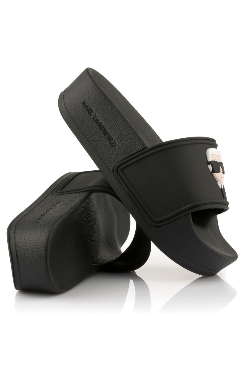 Papucs Karl Lagerfeld Kondo Maxi Karl Nft Slide Black Rubber