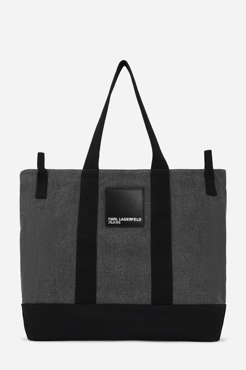 Táska Karl Lagerfeld Jeans Klj Xl Shopper Denim Washed Black