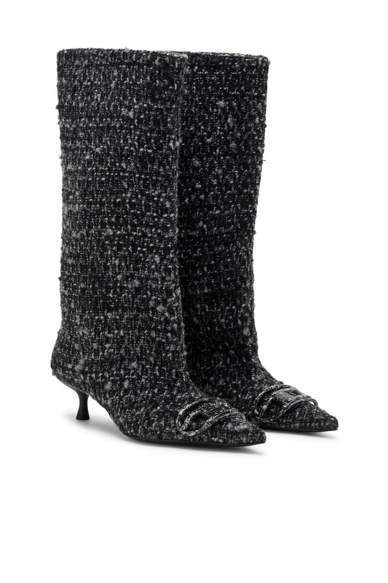 Cizma Diesel Venus D-Venus 40 Kb Tube Boots Black/Light Ecru