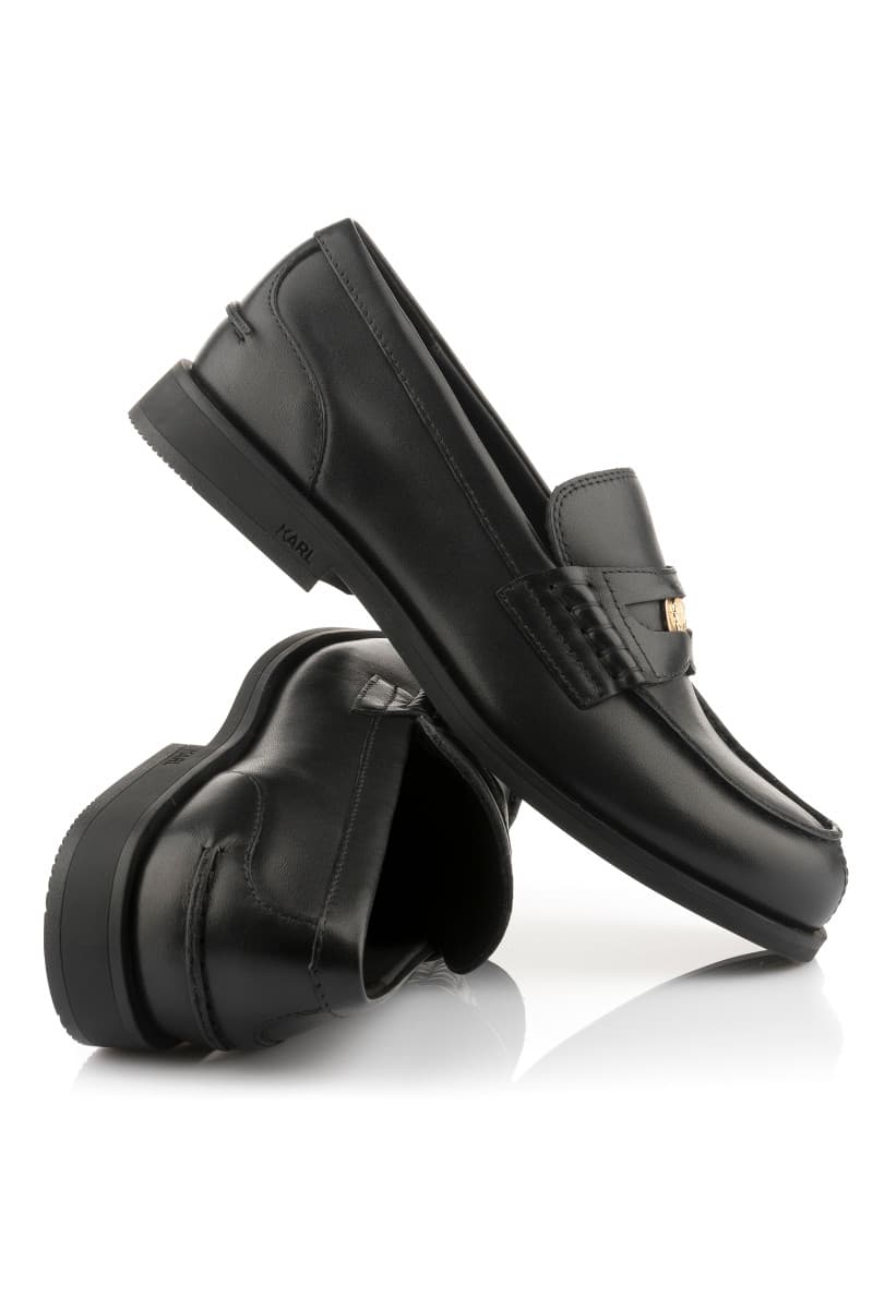 Mokaszin Karl Lagerfeld Mia Karl Penny Loafer Black Lthr