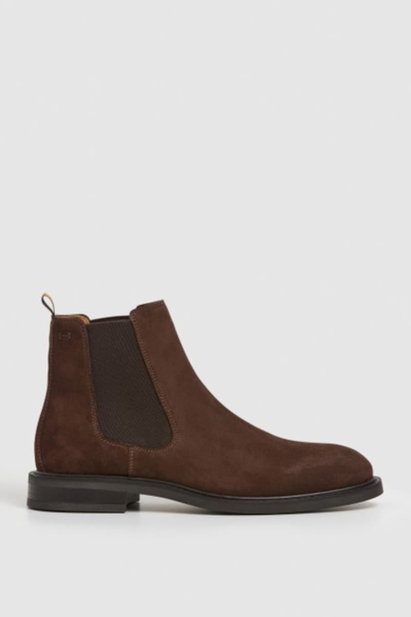 Bokacipő Hackett London Mason Chelsea Dark Brown