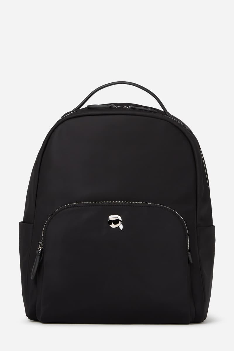Hátizsák Karl Lagerfeld Ikon Nylon Laptop Backpack Black