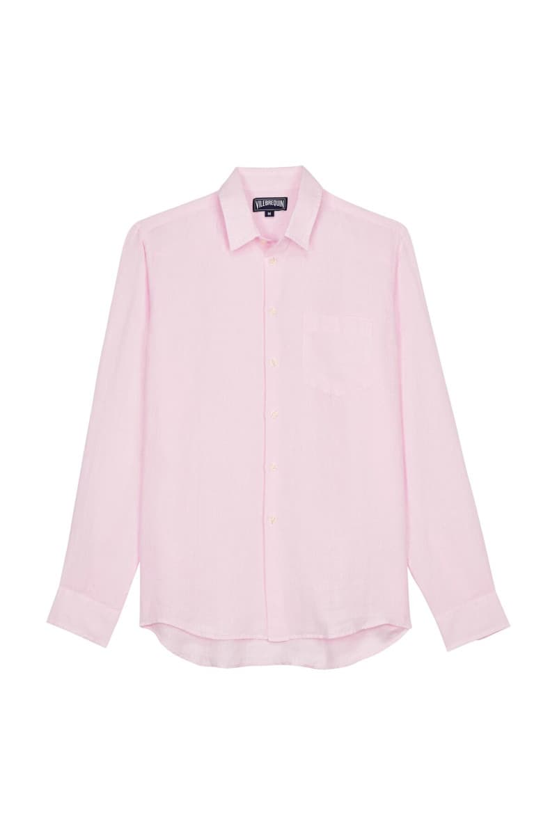 Ing Vilebrequin Solid Linen Light Garment Dyed Ballerine