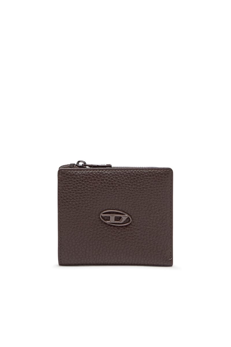 Pénztárca Diesel Hissu Evo Bi Fold Zip L Wallet Dark Brown