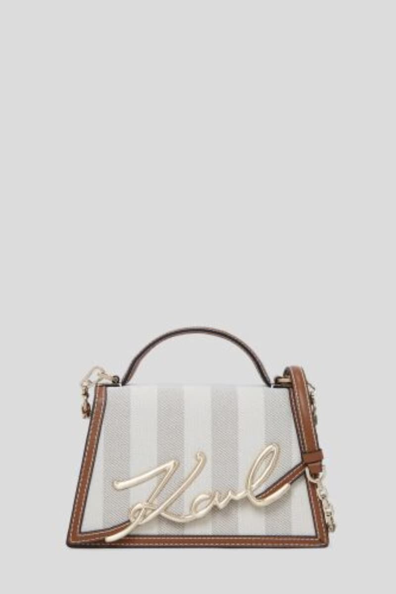 Retikül Karl Lagerfeld K/Signature 2.0 Md Cb Herr Cnv Natural Canvas Tan