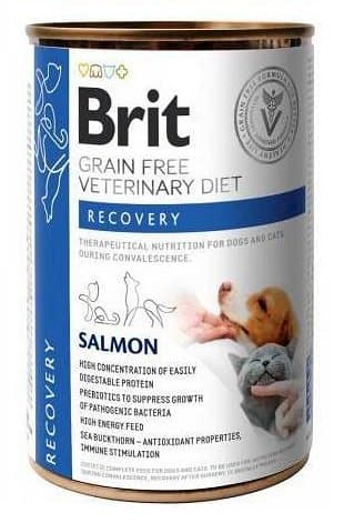 BRIT Veterinary Diet Recovery Salmon nedves eledel kutyáknak és macskáknak 400 g