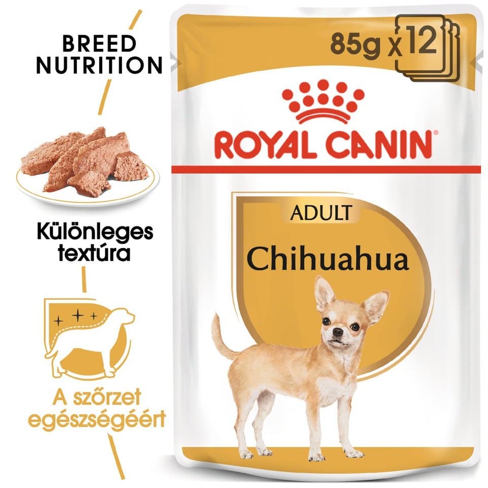 ROYAL CANIN CHIHUAHUA ADULT - Csivava felnőtt kutya nedves táp 85g x 12