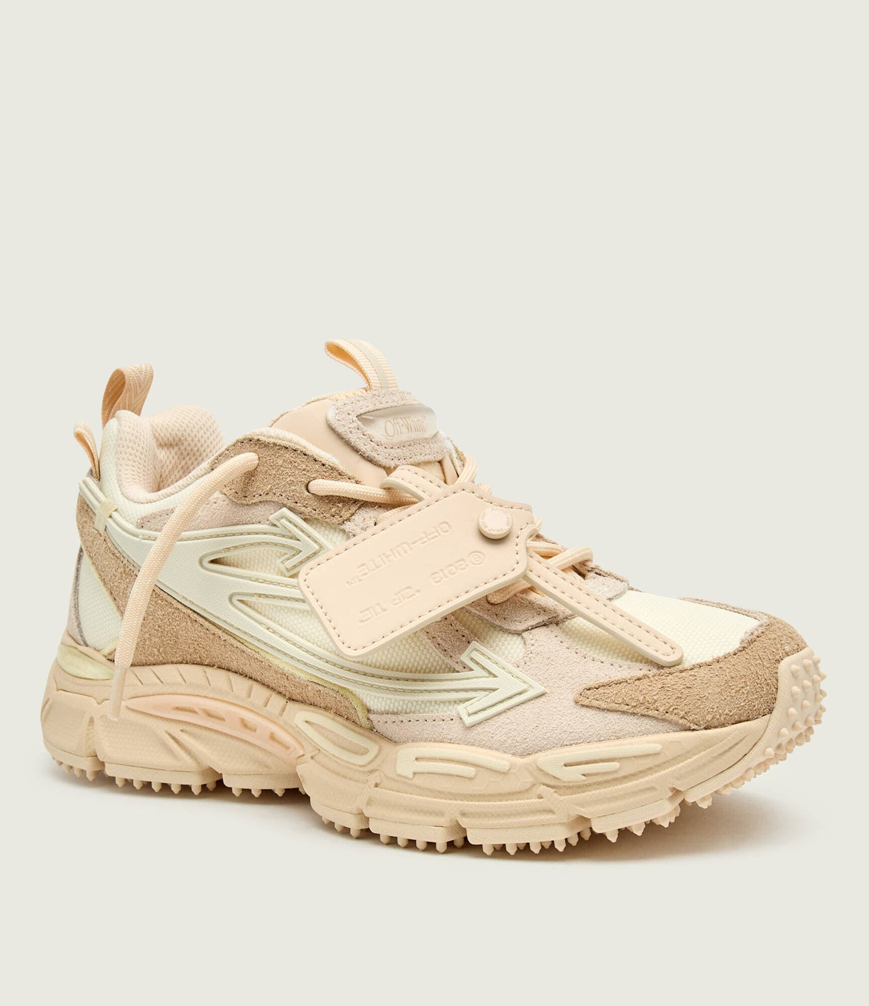 OFF-WHITE Sneakers tornacipő BE RIGHT BACK bőr hozzáadásával