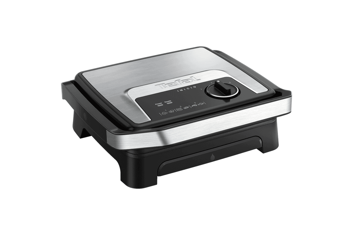 Kontakt grill Tefal Inicio Adjust GC272D10 Rozsdamentes/Fekete