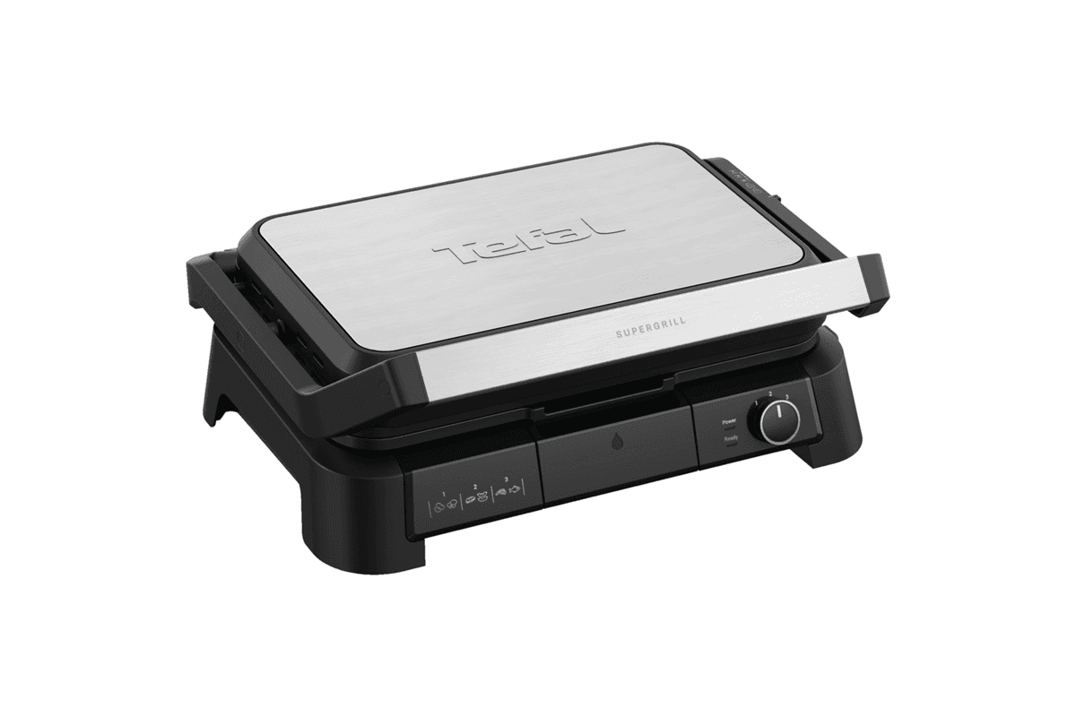 Kontakt grill Tefal SuperGrill XL 3az1-ben GC520DE0 Rozsdamentes/Fekete