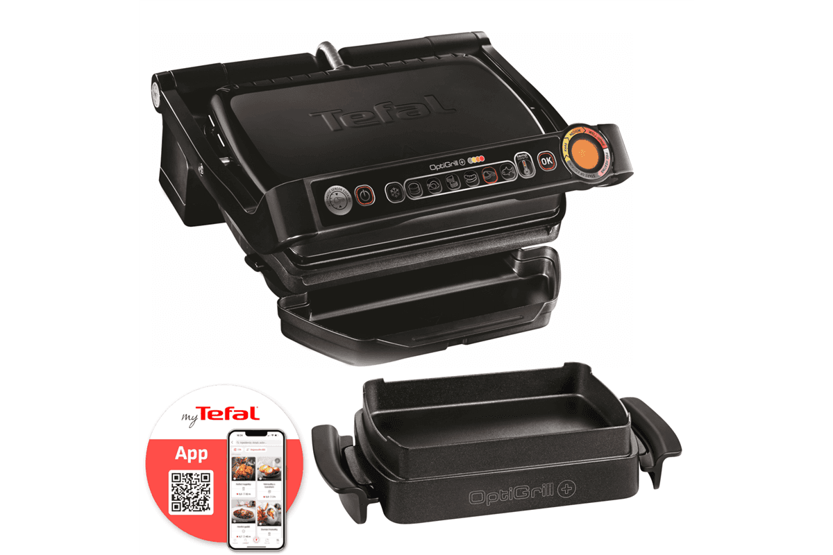 Elektromos grill Tefal Optigrill + Snacking & Baking GC714834