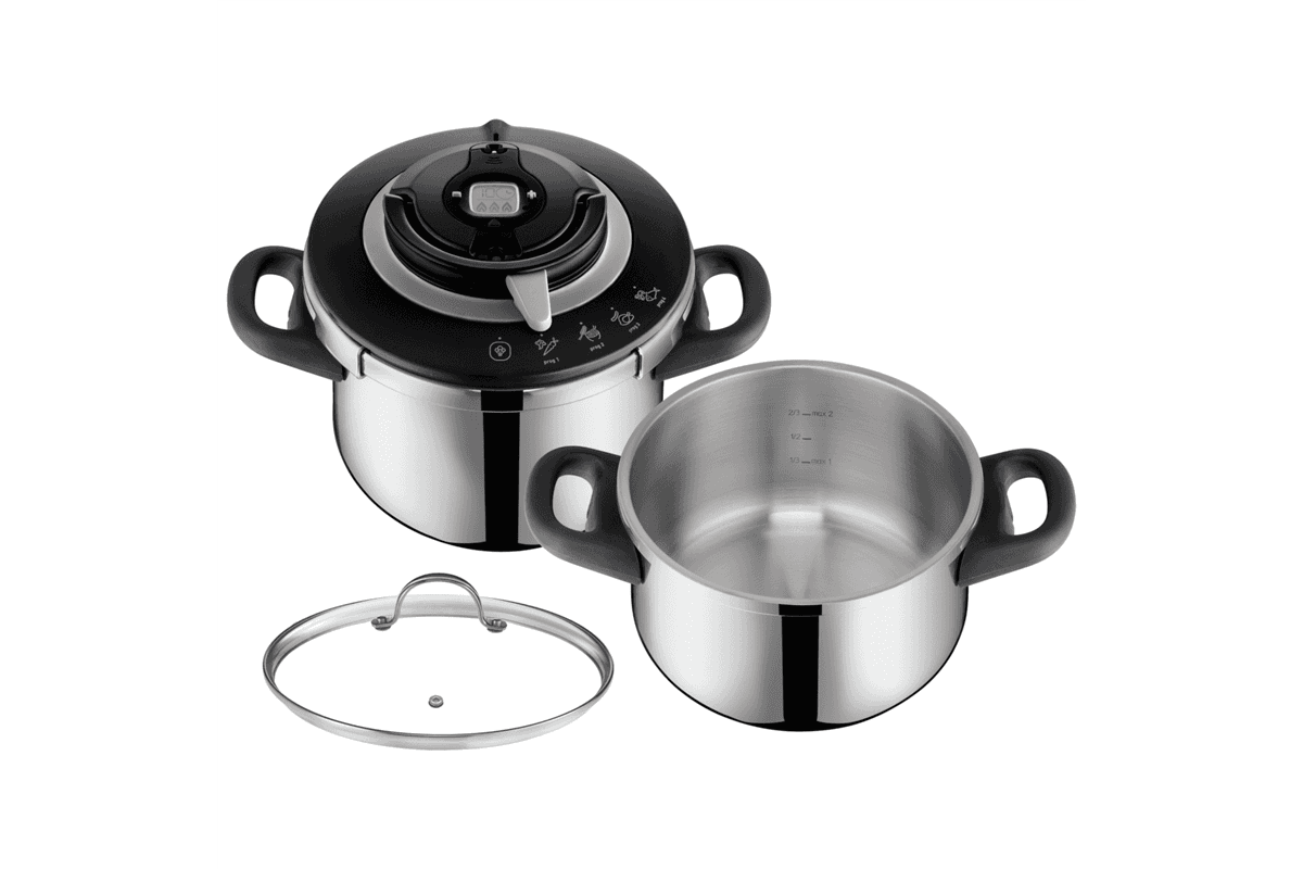 Kuktakészlet Tefal Clipso+ CHEF P4552030 Rozsdamentes/Fekete 6 és 4,5 Kuktakészlet Tefal Clipso+ CH