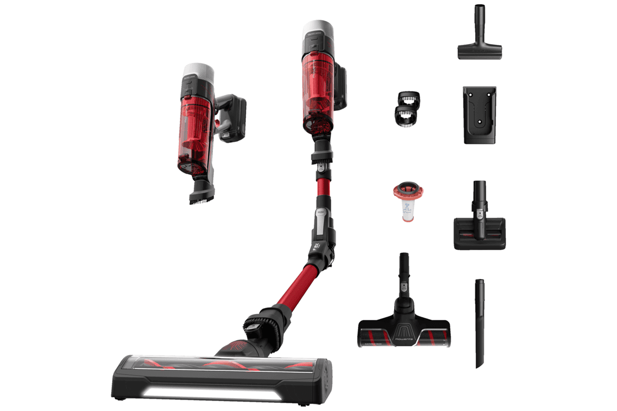 Vezeték nélküli porszívó Rowenta X-Force Flex 9.60 RH2099WO Piros/Fekete