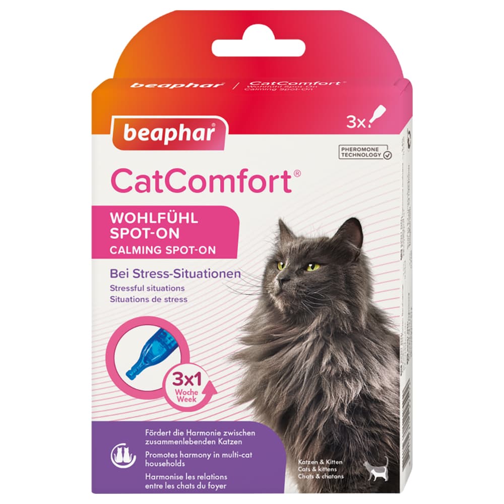 beaphar CatComfort Spot-On jó közérzetért macskáknak, 3x0,55ml