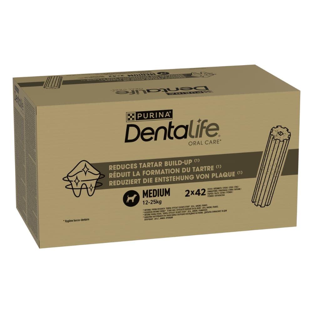 2x84db (56x69g) PURINA Dentalife fogápoló snack közepes testű kutyáknak