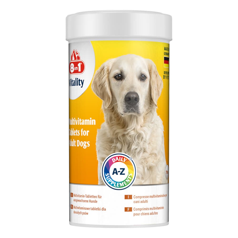 2x70 tabletta 8in1 Vitality Multivitamin Adult tabletta étrend-kegészítő kutyáknak