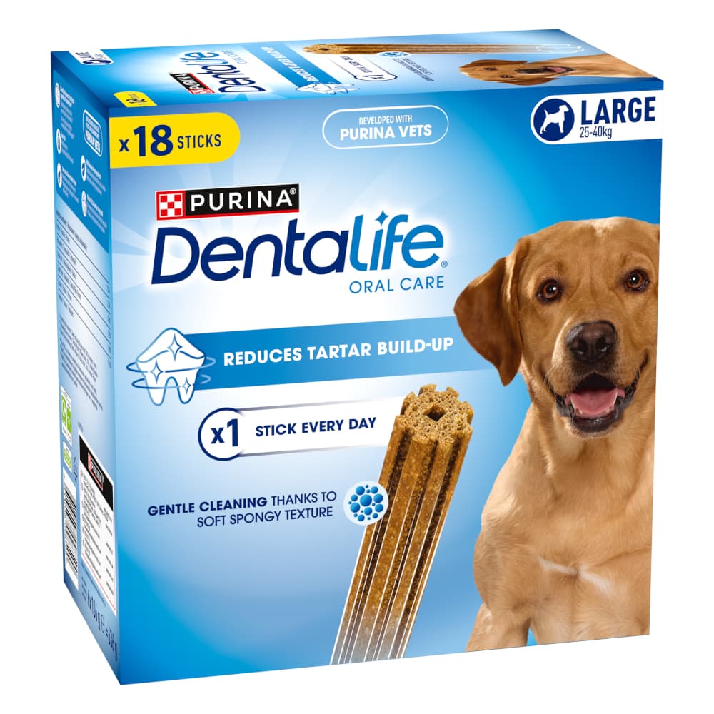 18db (6x106g) PURINA Dentalife fogápoló snack nagy testű kutyáknak