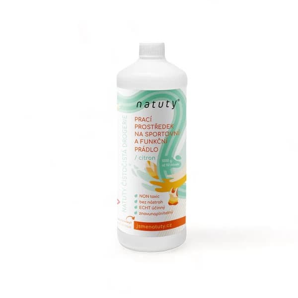 Mosógél Natuty sport- és funkcionális fehérneműkhöz citrom illattal 1000 ml (NAT002)