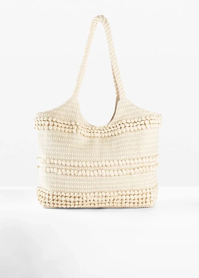 Textil bevásárló táska struktúrás hatásban