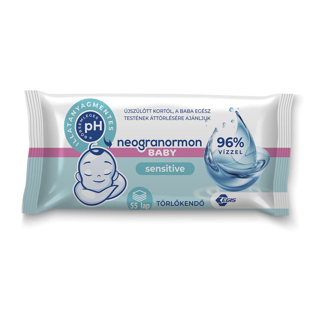 NEOGRANORMON Baby Sensitive törlőkendő (55db)