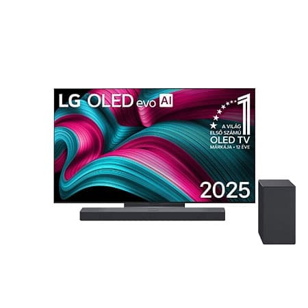 55 colos LG OLED evo AI C5 4K Smart TV + SC9S 3.1.3 Dolby Atmos soundbar - BOLED55C5E.SC9S