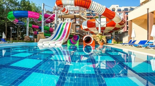 8 nap/7 éj nyaralás 2 fő + egy 12 éven aluli gyermek részére all inclusive ellátással, kültéri medence és csúszdapark használattal,