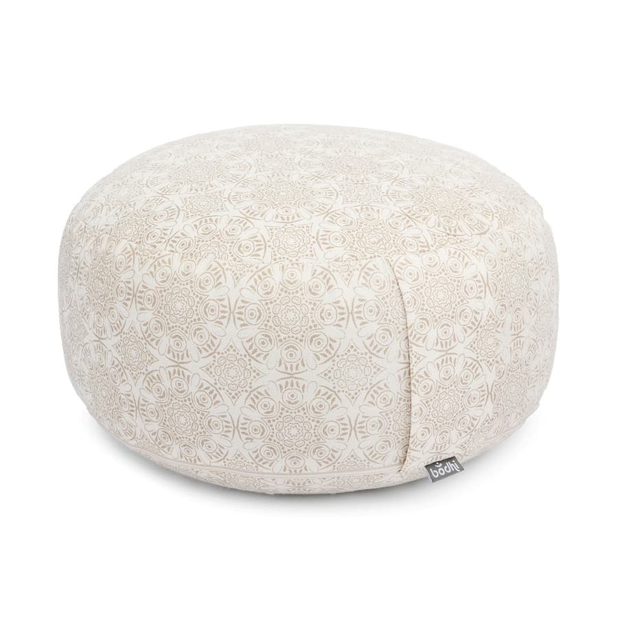 Bodhi Maharaja Collection RONDO – tönköly meditációs párna 32×20 cm – Madurai Ecru